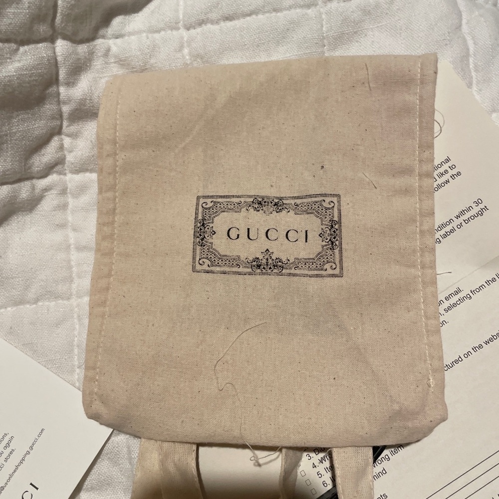 Gucci Marmont small shoulder bag beige/ebony GG canvas - Picture 6 of 13